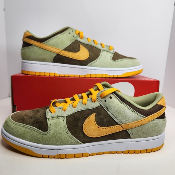 Nike Dunk Low SE Dusty Olive Pro Gold Size 12 Men